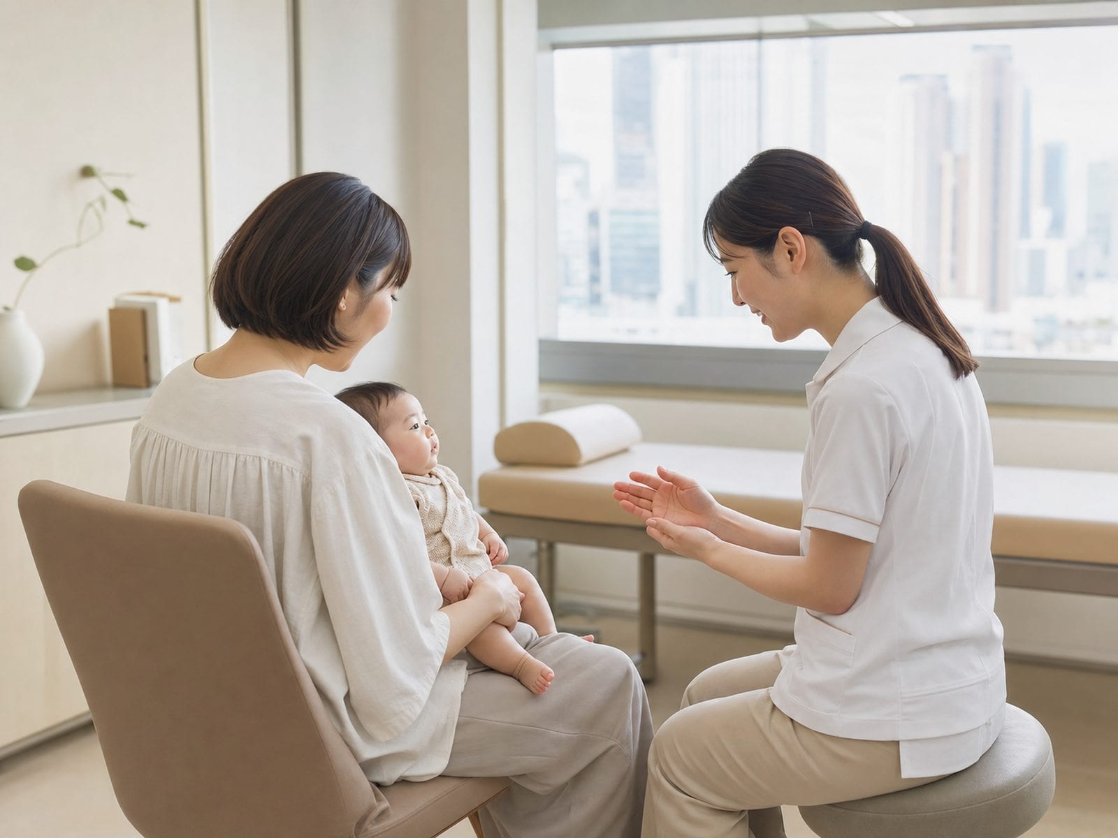 An infant checkup